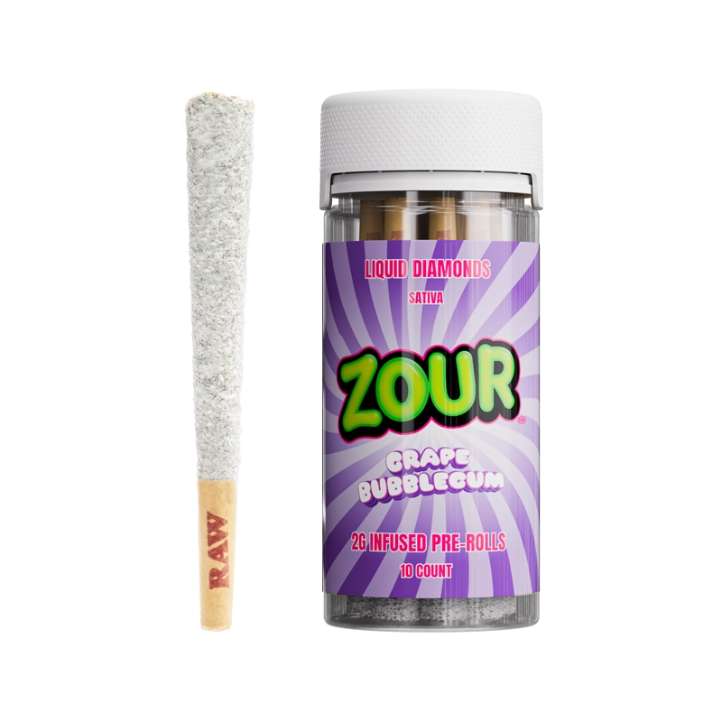 GRAPE BUBBLEGUM 2G PRE-ROLL 10CT