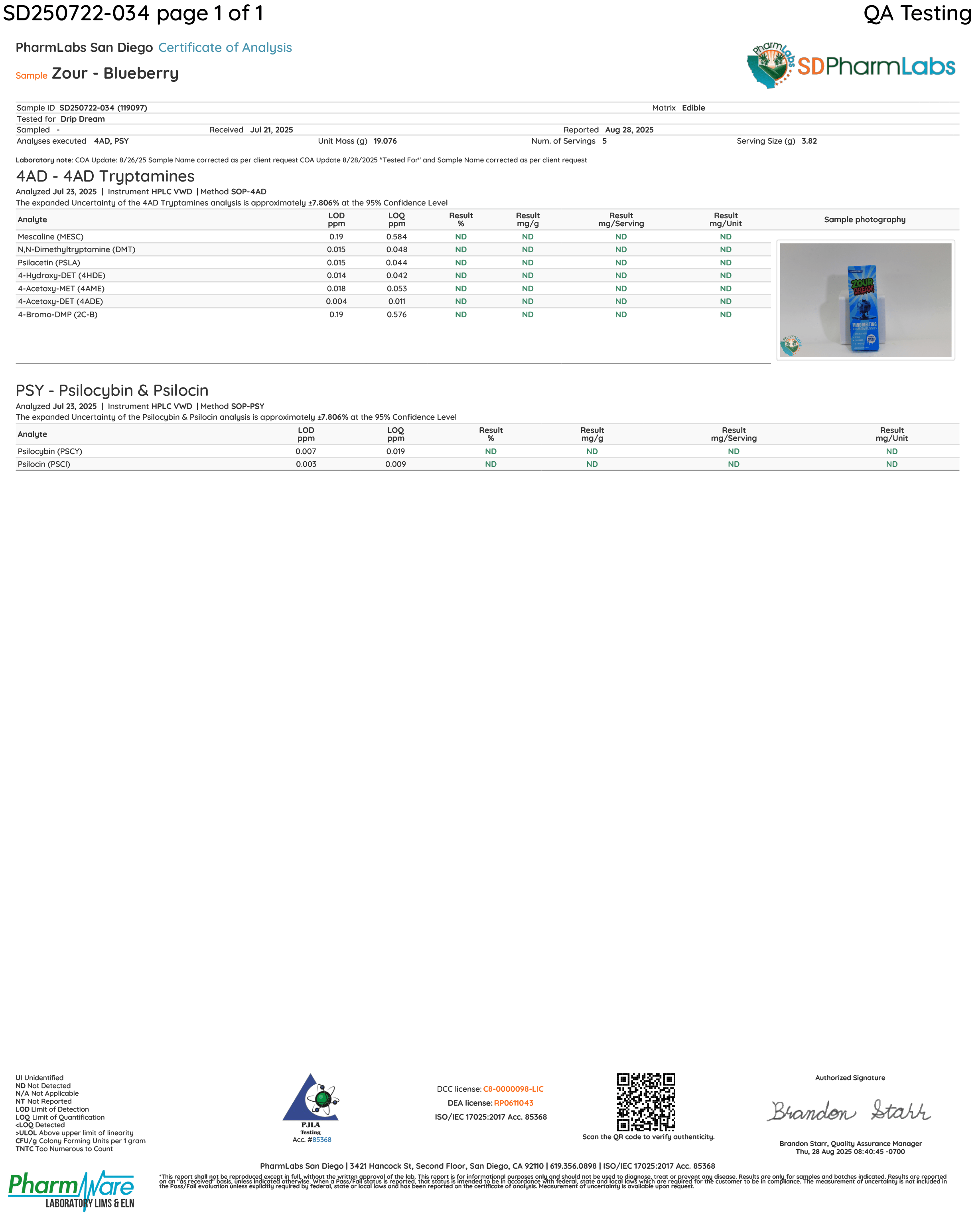 ZOUR DREAM – SOUR BLUEBERRY
