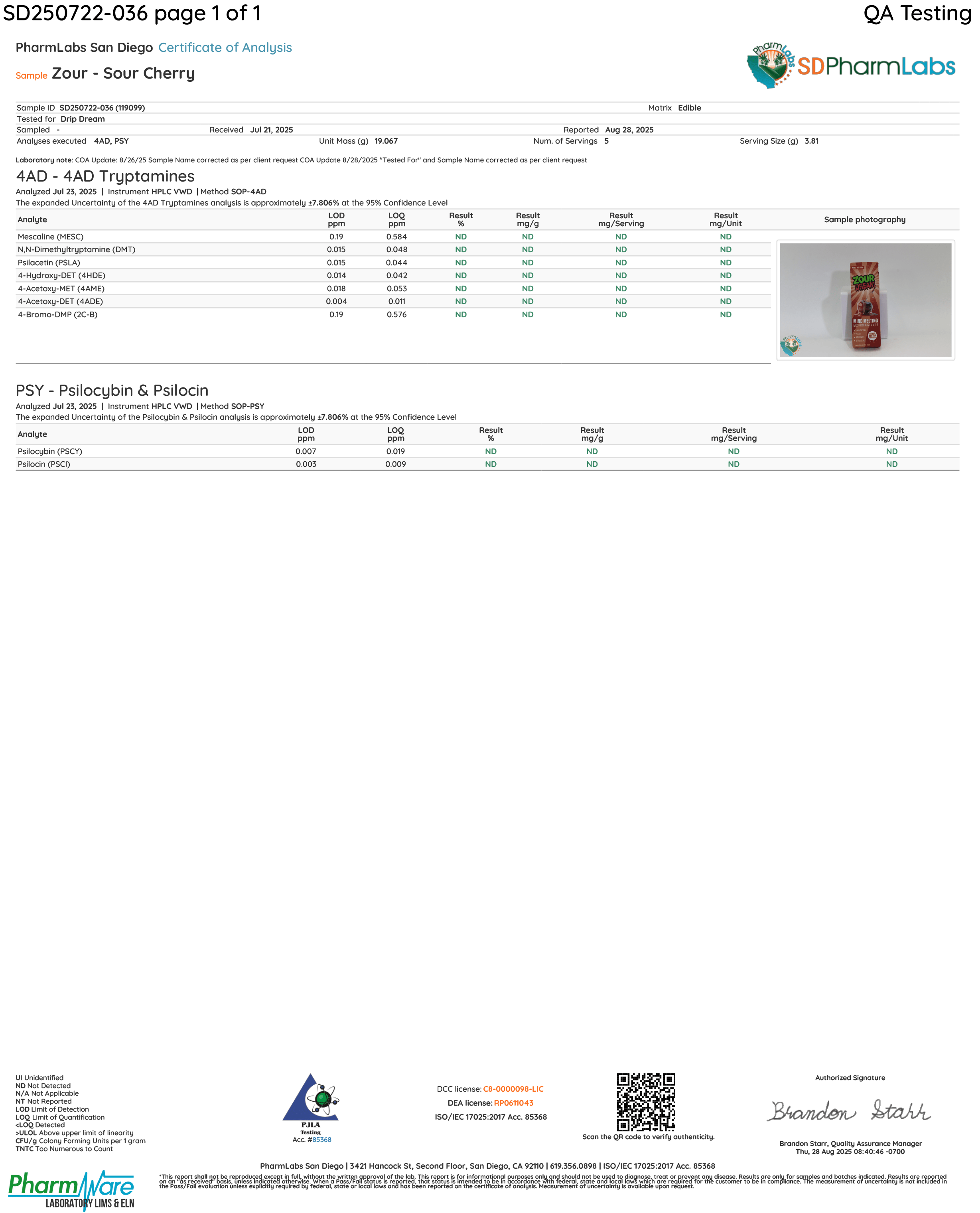 ZOUR DREAM – SOUR CHERRY