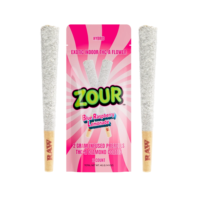 2CT BLUE RASPBERRY LEMONADE COATED PREROLL