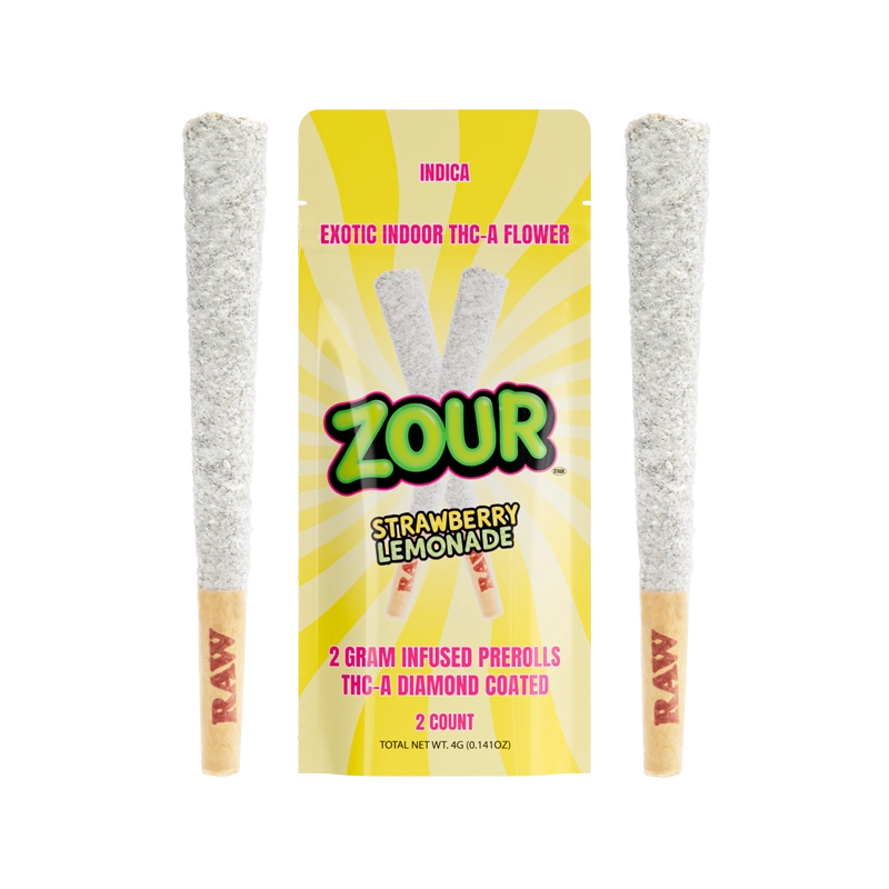 2CT STRAWBERRY LEMONADE COATED PREROLL