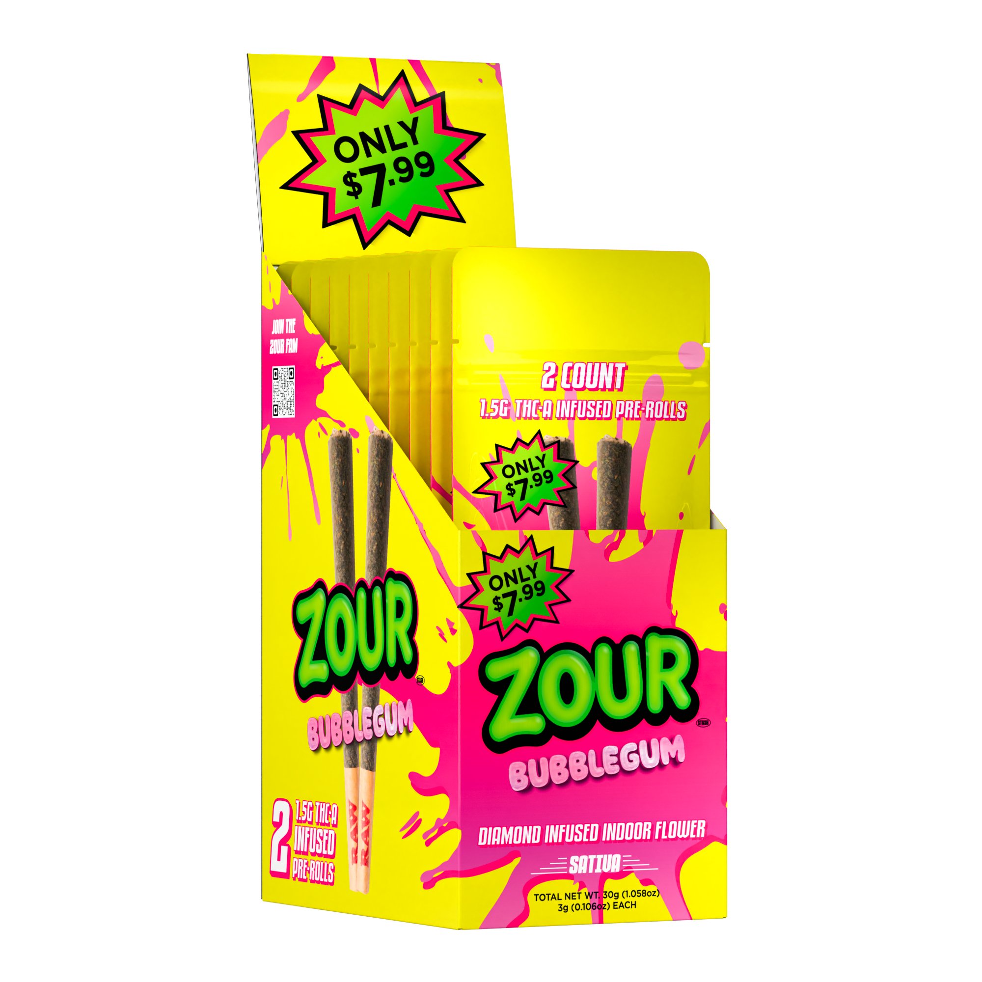 BUBBLEGUM 2-PACK PREROLLS