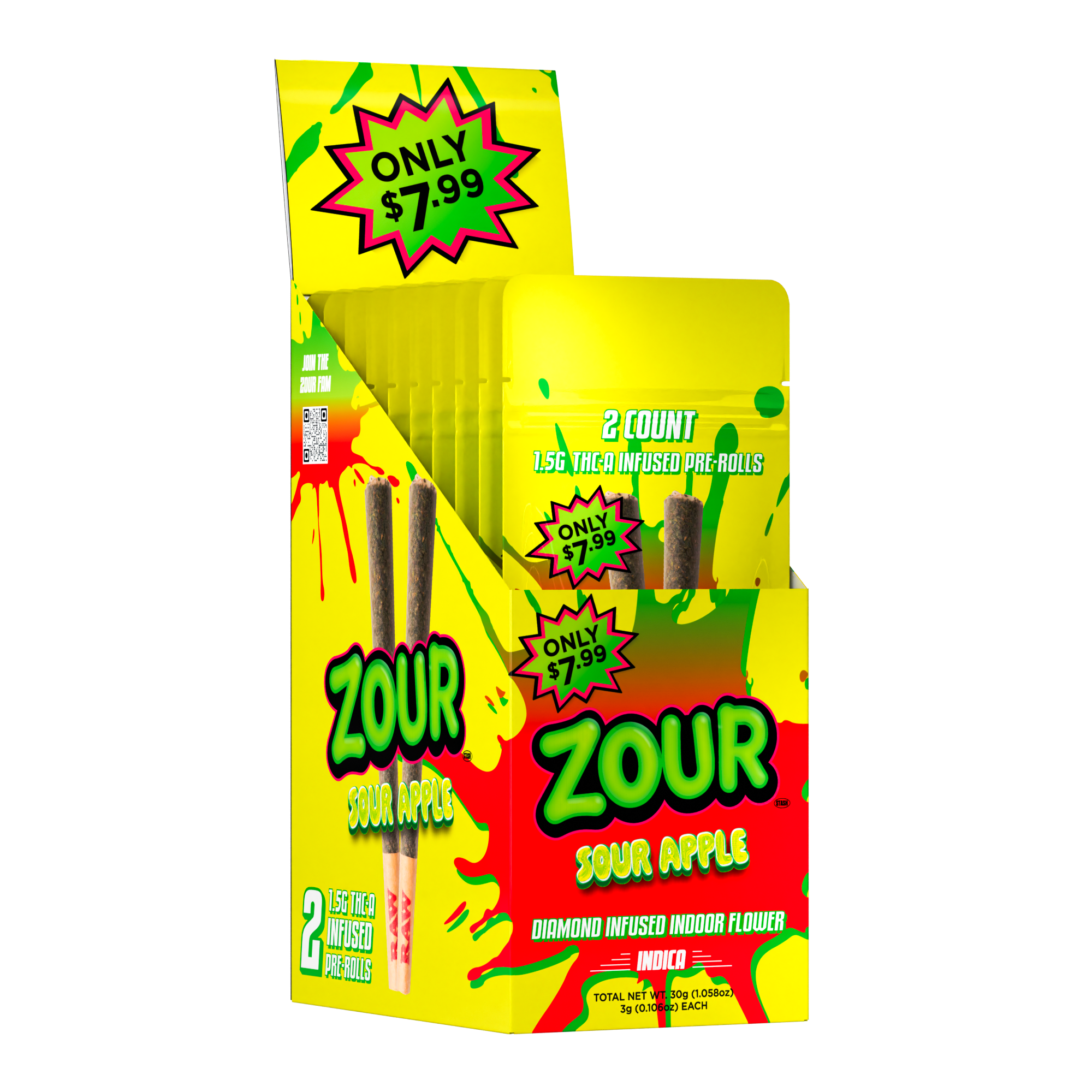 SOUR APPLE 2-PACK PREROLLS