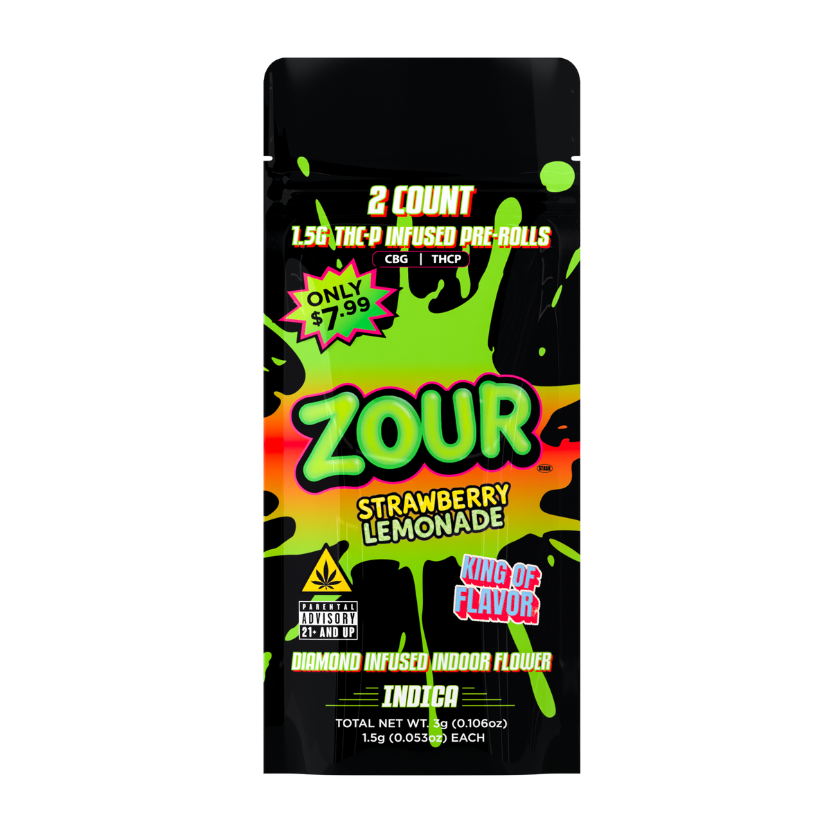 THCP STRAWBERRY LEMONADE 2-PACK PREROLLS
