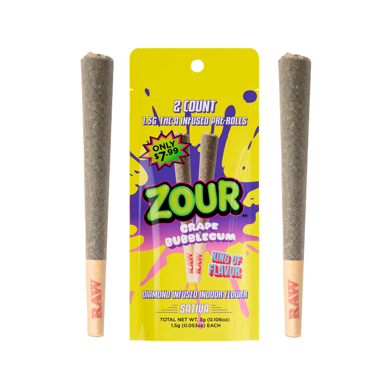 2CT GRAPE BUBBLEGUM PRE-ROLL
