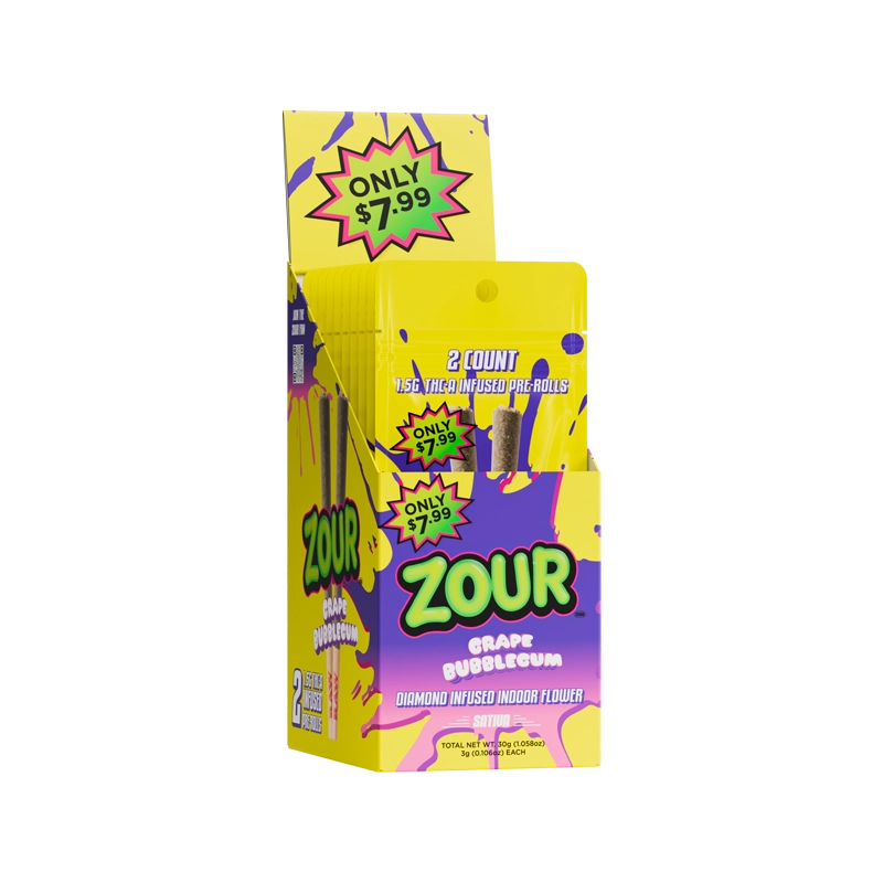 2CT GRAPE BUBBLEGUM PRE-ROLL