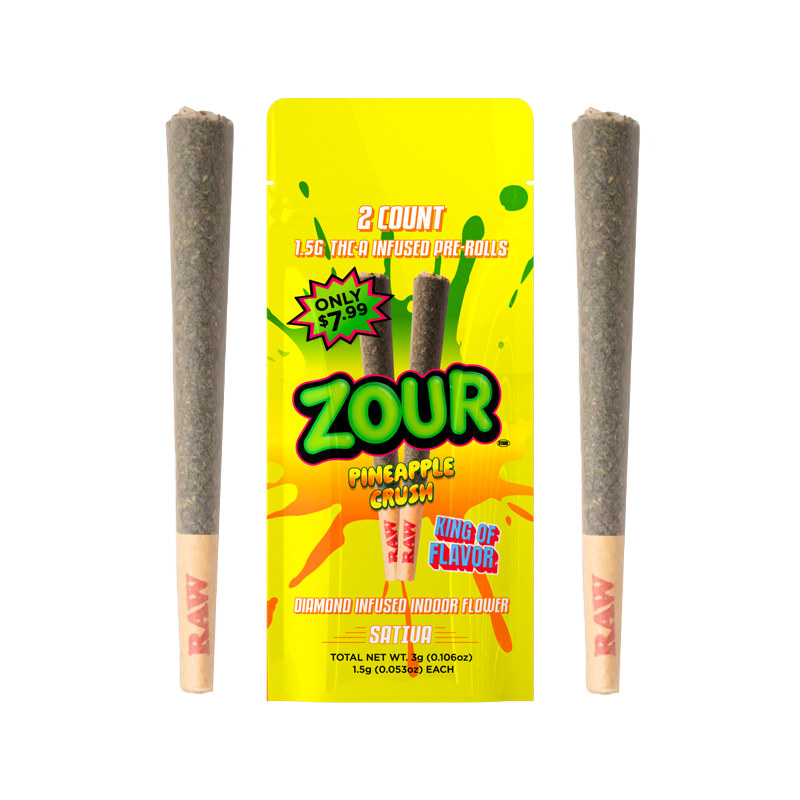 PINEAPPLE CRUSH 2-PACK PREROLLS