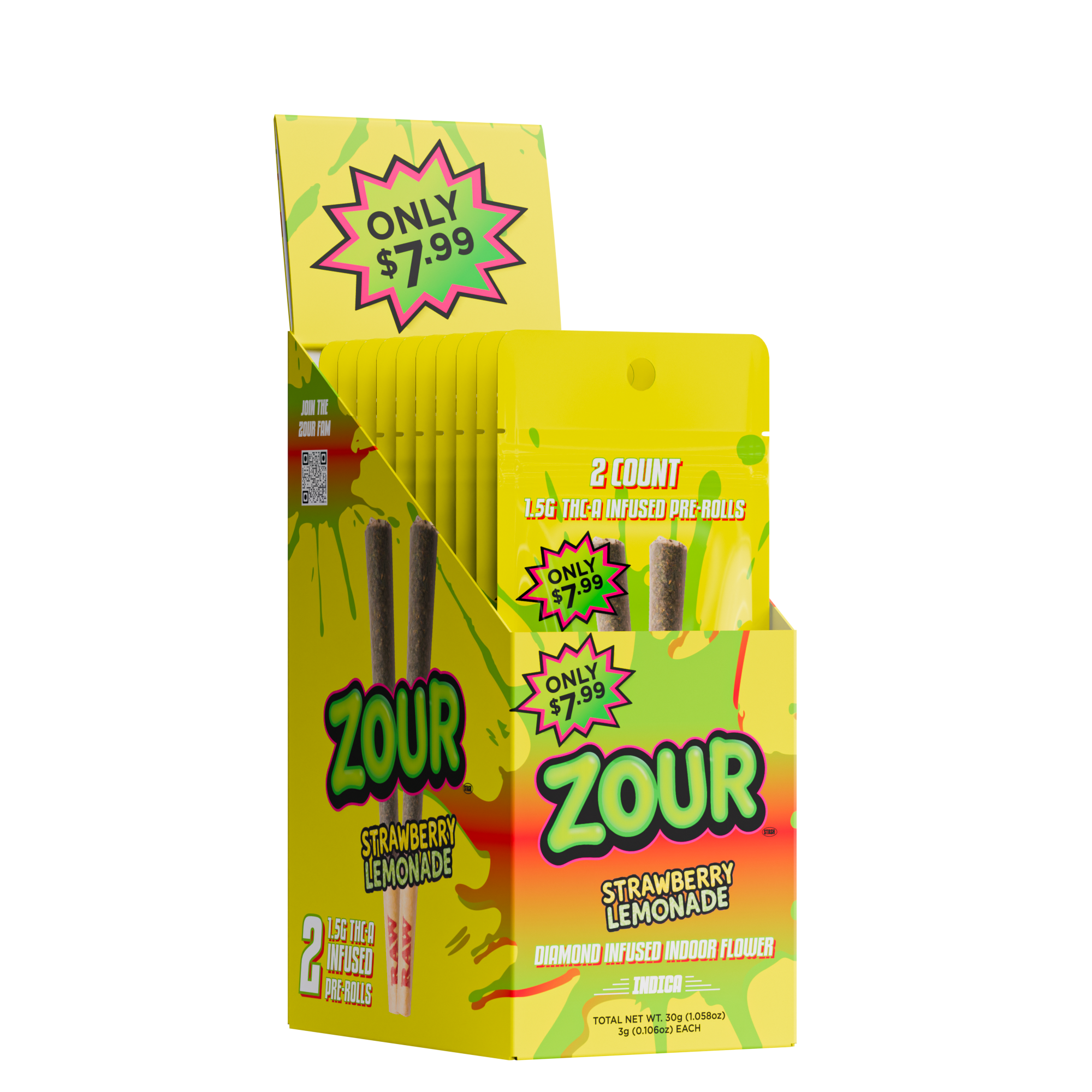 STRAWBERRY LEMONADE 2-PACK PREROLLS