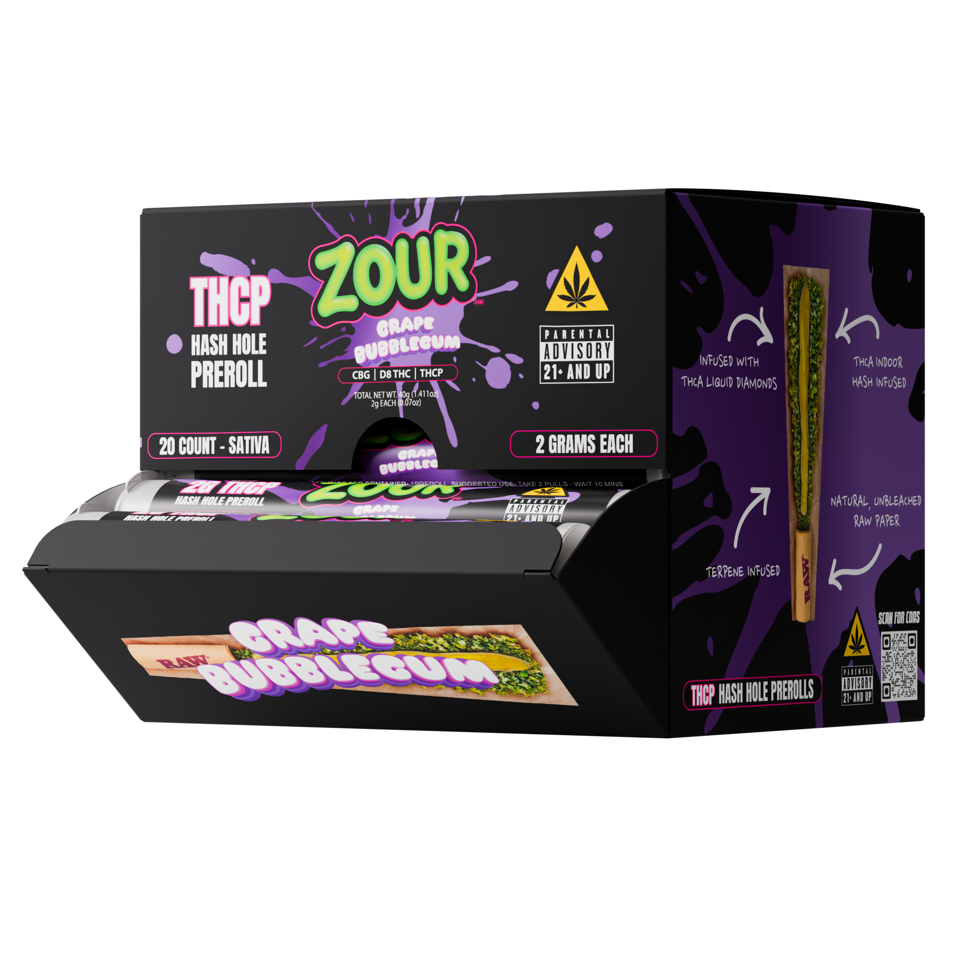 THCP GRAPE BUBBLEGUM HASH HOLES