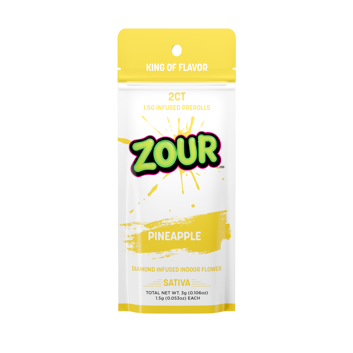 Tx 2CT PINEAPPLE DIAMOND INFUSED PREROLLS