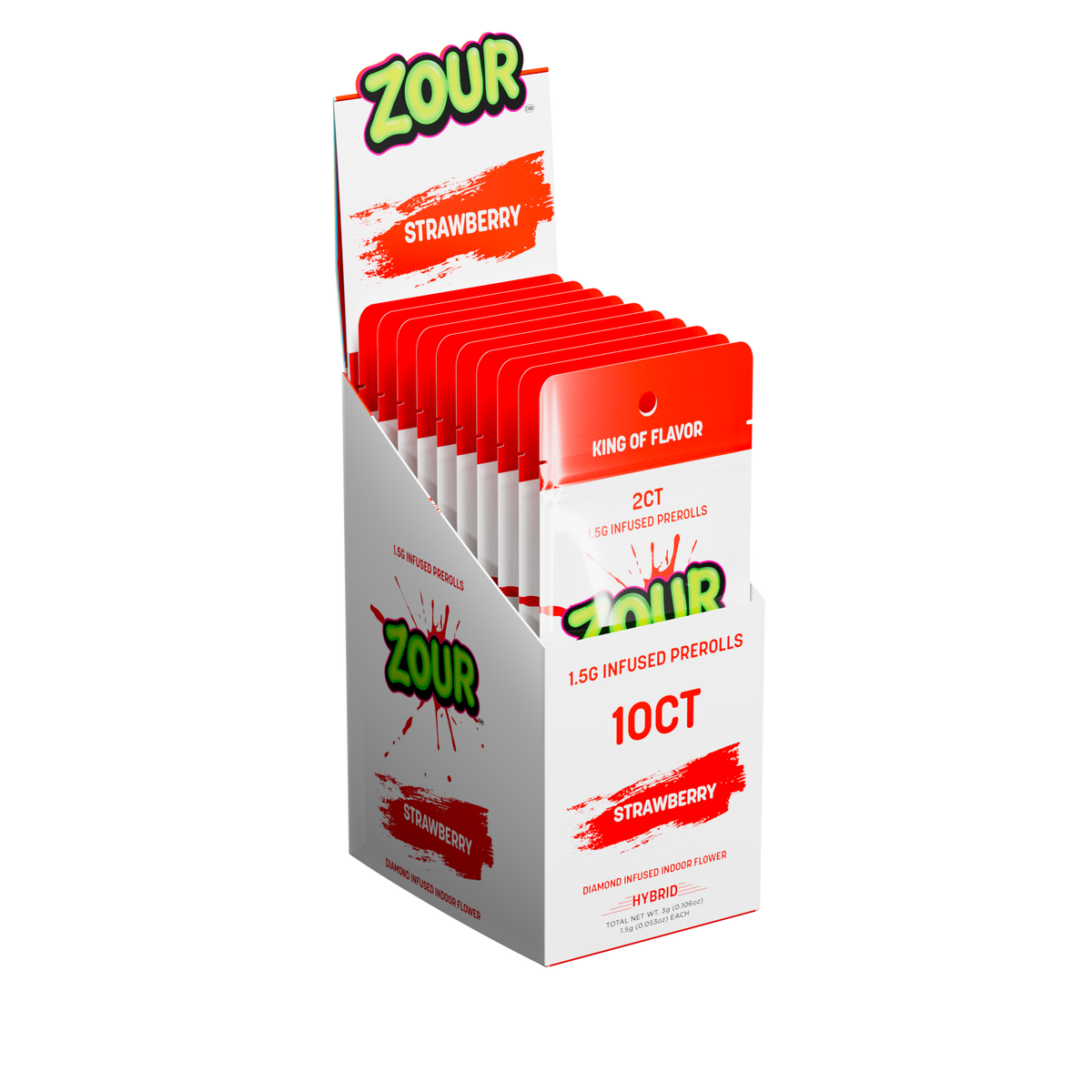 Tx 2CT STRAWBERRY DIAMOND INFUSED PREROLLS
