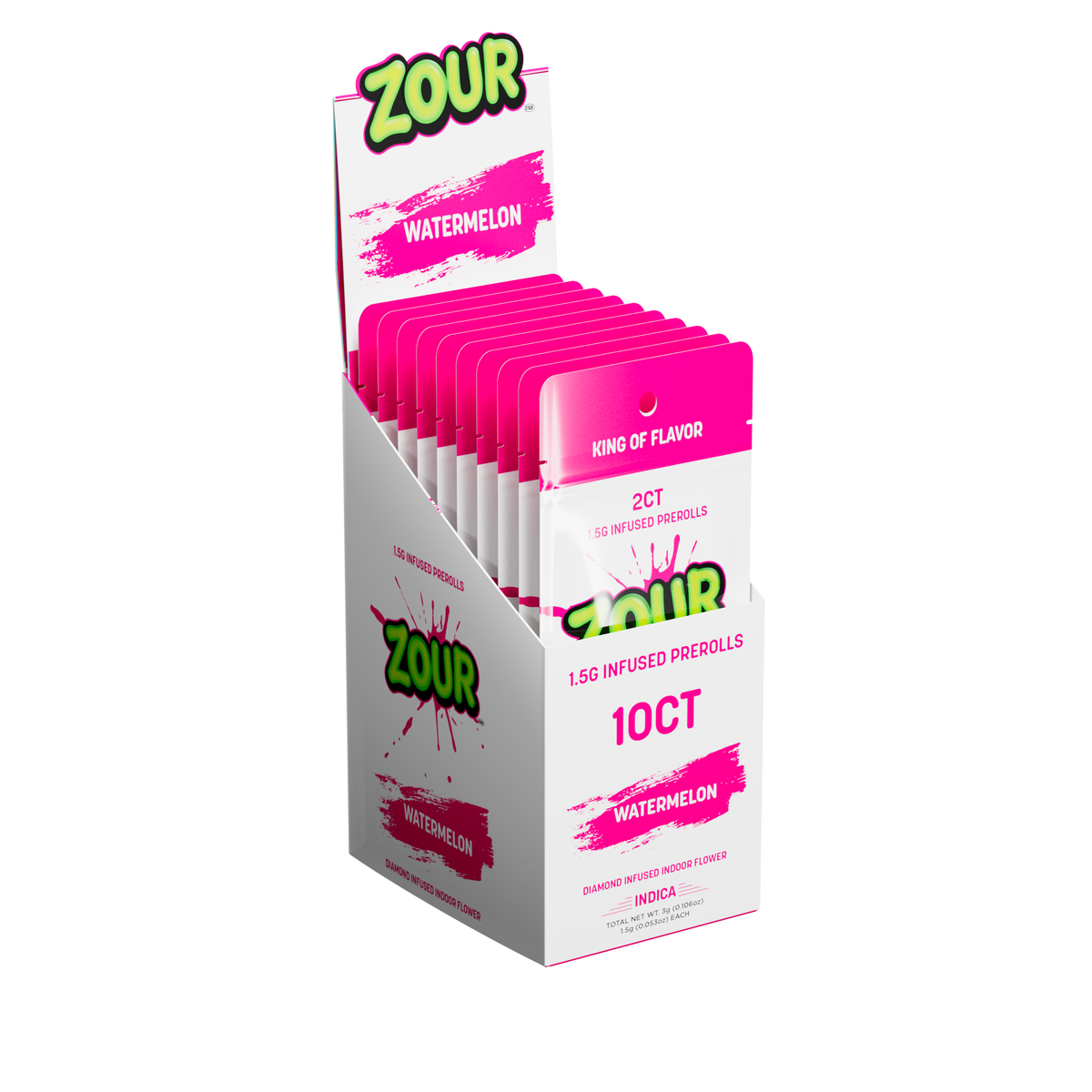 Tx 2CT WATERMELON DIAMOND INFUSED PREROLLS