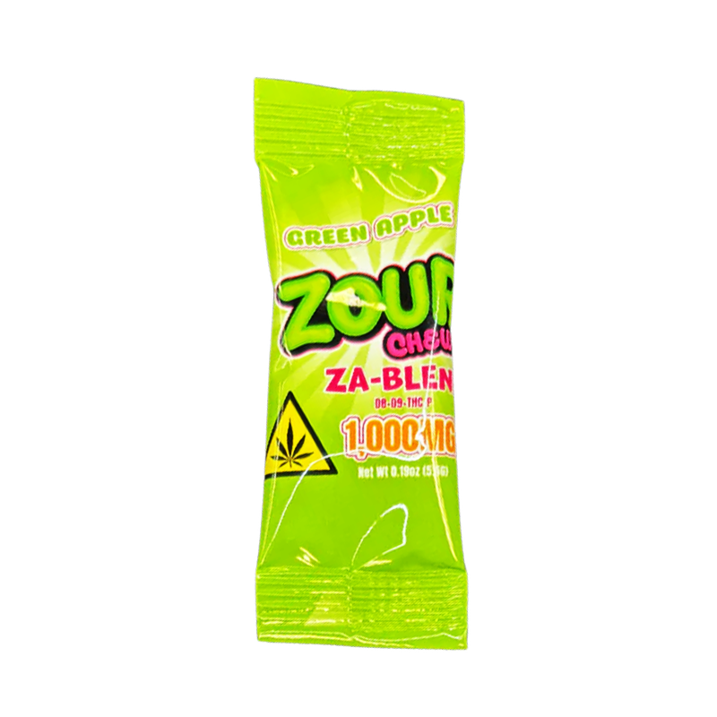 Zour Chewz Green Apple 1000mg Edible