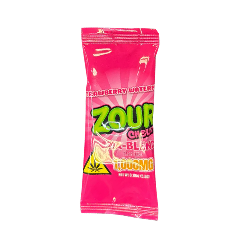 Zour Chewz Strawberry Watermelon 1000mg Edible