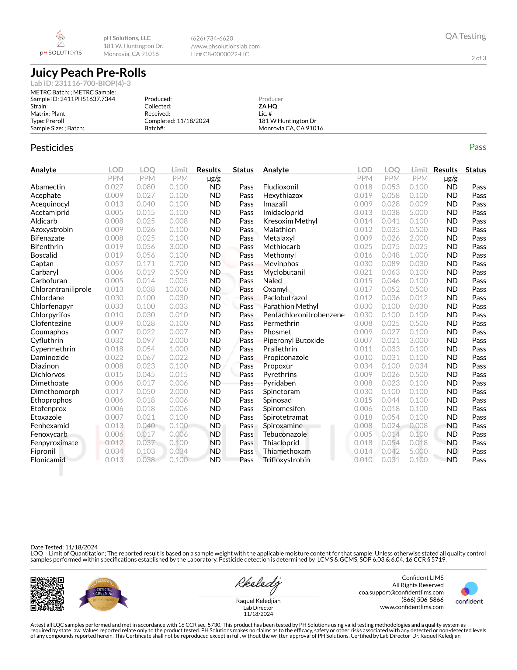 JUICY PEACH 2G PRE-ROLL 10CT